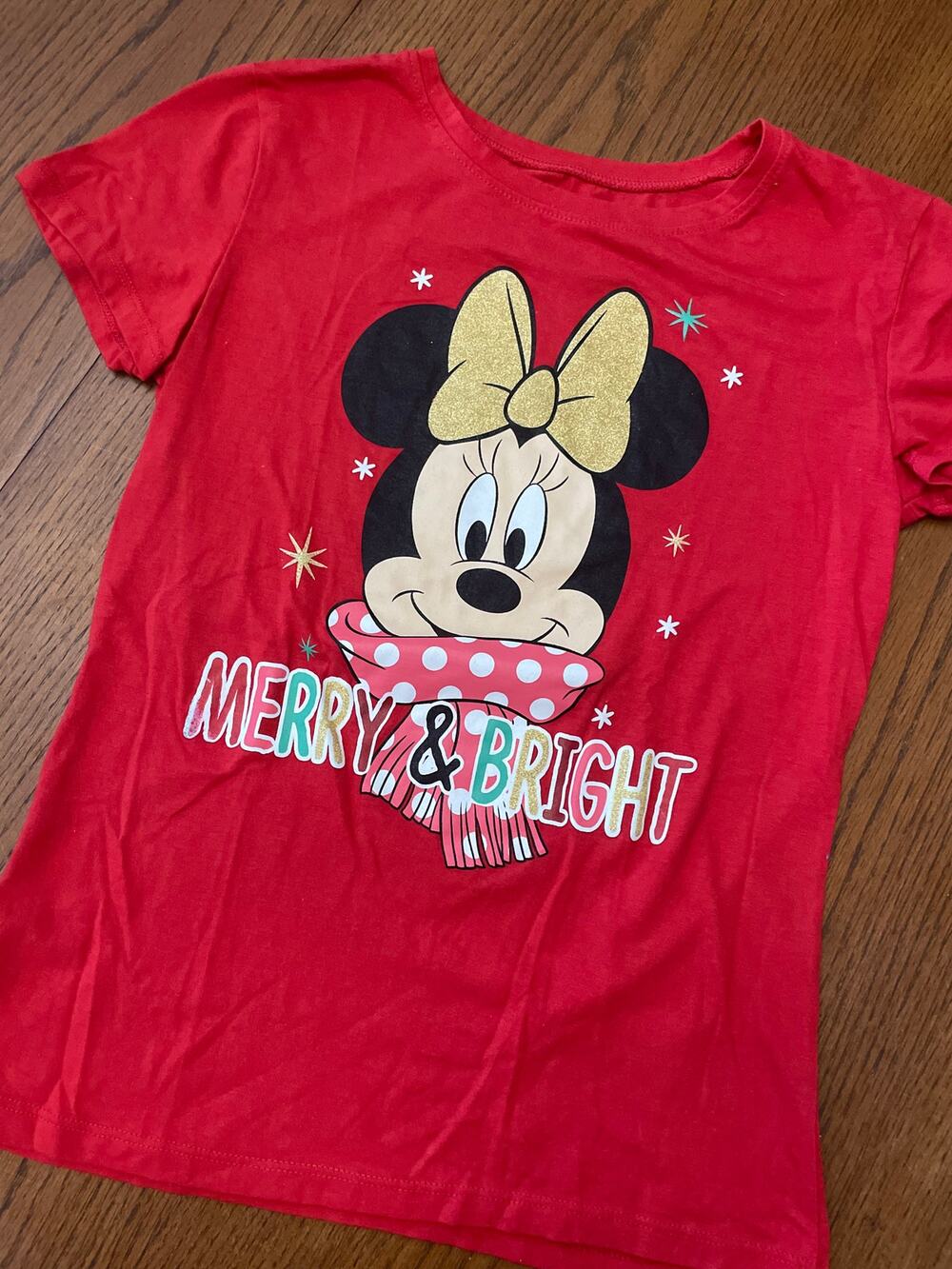 Disney Minnie Mouse Holiday Shirt Size L